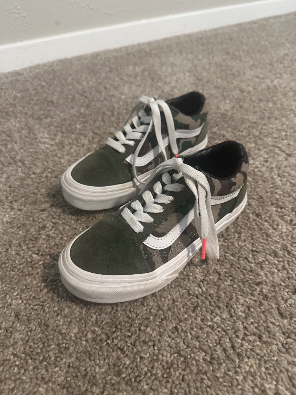 Youth Shoe Size 12.5 Kids Old Skool Camo Print Vans